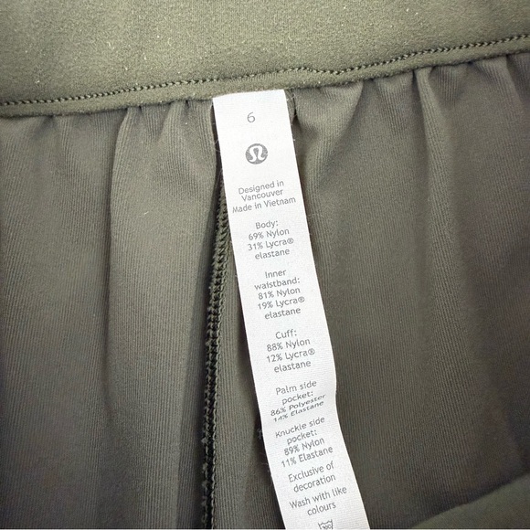 Lululemon Stretch High-Rise Jogger Pants Full Length Dark Olive Green - Picture 11 of 12